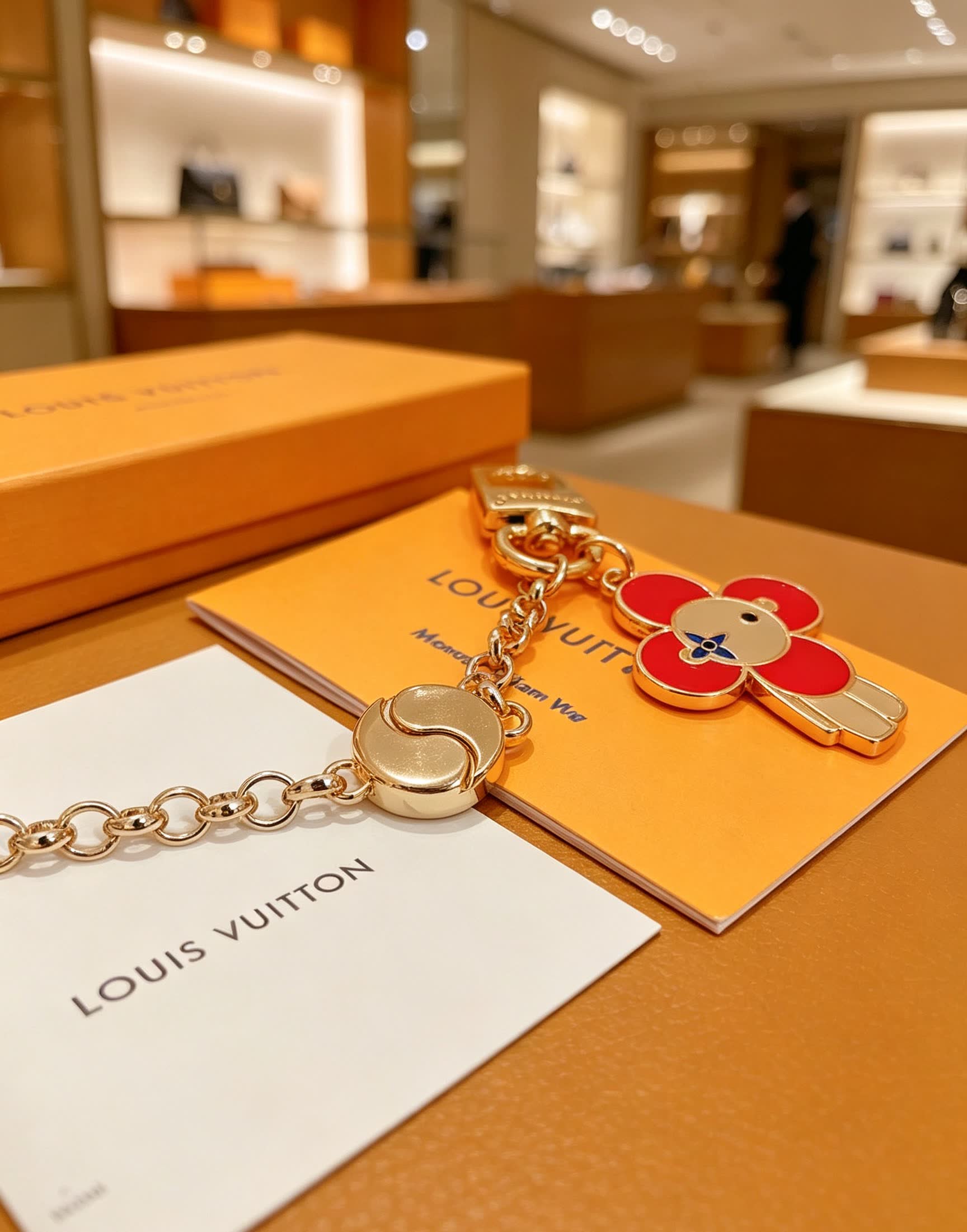 Louis Vuitton Enamel Flower Charm